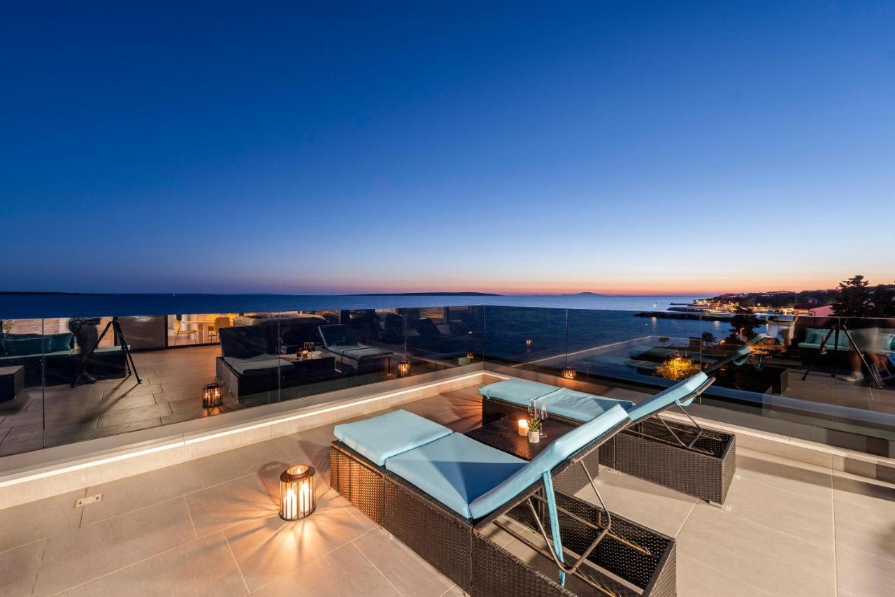 Mediteran Luxury Penthouse With Jacuzzi Mandre Exterior photo